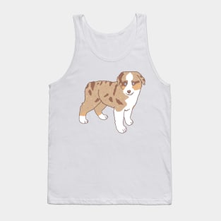 Red Merle Aussie Puppy Tank Top